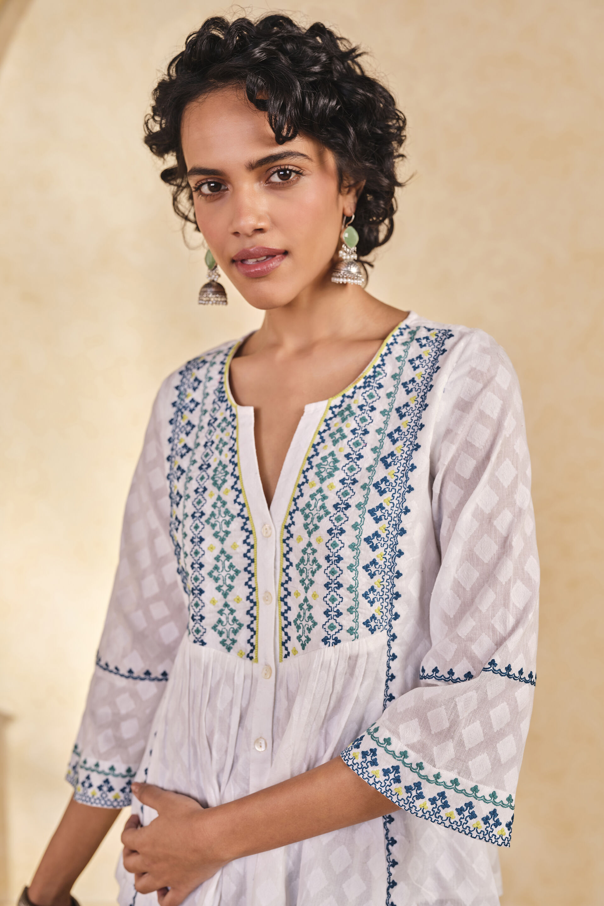 Flare White Top, White, image 4